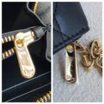 Christian Dior Small Lady Dior Voyageur Coin Purse Black Lambskin with Gold Hardware #RTYC-1 - Image 10