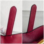 Dior Mini Saddle Bag Maroon Leather with Gold Hardware #RTLK-1 - Image 16