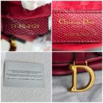 Dior Mini Saddle Bag Maroon Leather with Gold Hardware #RTLK-1 - Image 23
