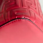 Fendi Mon Tresor Mini Bucket Bag Dark Red Calf Leather and Silver Hardware #RTLK-3 - Image 11