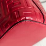 Fendi Mon Tresor Mini Bucket Bag Dark Red Calf Leather and Silver Hardware #RTLK-3 - Image 12