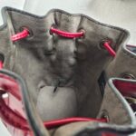 Fendi Mon Tresor Mini Bucket Bag Dark Red Calf Leather and Silver Hardware #RTLK-3 - Image 19