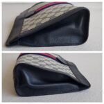 Gucci Vintage Clutch Grey/Brown Coated Canvas with Leather #RYTY-3 - Image 7