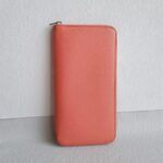 Hermes Silk'In Classique Long Wallet Pink Epsom Leather with Palladium Plated Hardware Bag #RTEK-5