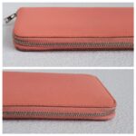 Hermes Silk'In Classique Long Wallet Pink Epsom Leather with Palladium Plated Hardware Bag #RTEK-5 - Image 9