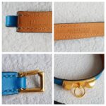 Hermes Size M Rivale Double Tour Bracelet Gold Plated Hardware #RSKE-1 - Image 9