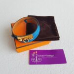 Hermes Size M Rivale Double Tour Bracelet Gold Plated Hardware #RSKE-1 - Image 2