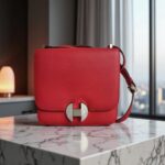 Hermes 2002 Bag Rouge Casaque Evercolor Leather with Palladium Hardware Bag #RTUE-1