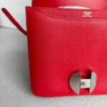 Hermes 2002 Bag Rouge Casaque Evercolor Leather with Palladium Hardware Bag #RTUE-1 - Image 22