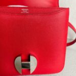 Hermes 2002 Bag Rouge Casaque Evercolor Leather with Palladium Hardware Bag #RTUE-1 - Image 23