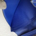 Hermes Bearn Long Wallet Blue Epsom Leather with Palladium Plated Hardware Bag #RYLR-7 - Image 25