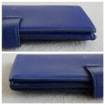Hermes Bearn Long Wallet Blue Epsom Leather with Palladium Plated Hardware Bag #RYLR-7 - Image 9