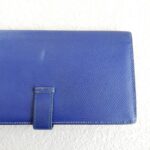 Hermes Bearn Long Wallet Blue Epsom Leather with Palladium Plated Hardware Bag #RYLR-7 - Image 6