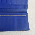 Hermes Bearn Long Wallet Blue Epsom Leather with Palladium Plated Hardware Bag #RYLR-7 - Image 17