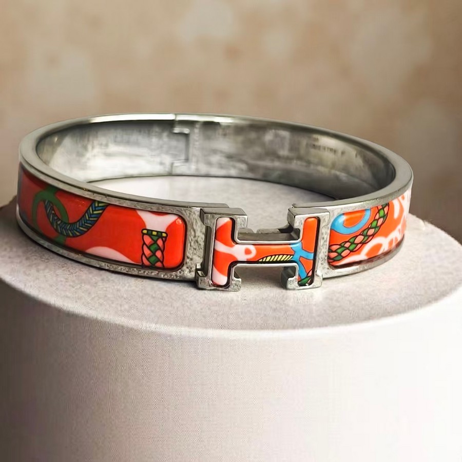 Hermes Clic H Bracelet In Panoplie Equestre F Tropique #RTLC-6