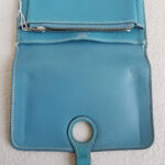 Hermes Dogon Compact Wallet Blue Jean Clemence Leather #RYLE-5 - Image 6