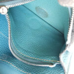 Hermes Dogon Compact Wallet Blue Jean Clemence Leather #RYLE-5 - Image 19