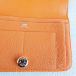 Hermes Dogon Duo Orange Clemence Leather #OOKL-2 - Image 12
