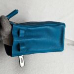 Hermes Kelly 32cm Vert Bosphore Clemence Leather with Palladium Plated Hardware #RTCK-1 - Image 7