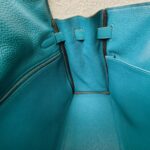 Hermes Kelly 32cm Vert Bosphore Clemence Leather with Palladium Plated Hardware #RTCK-1 - Image 30