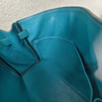 Hermes Kelly 32cm Vert Bosphore Clemence Leather with Palladium Plated Hardware #RTCK-1 - Image 35