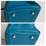 Hermes Kelly 32cm Vert Bosphore Clemence Leather with Palladium Plated Hardware #RTCK-1 - Image 15