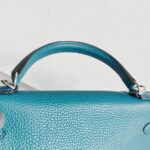 Hermes Kelly 32cm Vert Bosphore Clemence Leather with Palladium Plated Hardware #RTCK-1 - Image 19