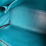 Hermes Kelly 32cm Vert Bosphore Clemence Leather with Palladium Plated Hardware #RTCK-1 - Image 38