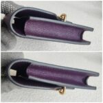 Hermes Roulis Slim Wallet /Waist Pouch Purple Swift Leather with Palladium-Plated Hardware #RTCL-4 - Image 11