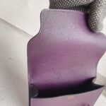 Hermes Roulis Slim Wallet /Waist Pouch Purple Swift Leather with Palladium-Plated Hardware #RTCL-4 - Image 7
