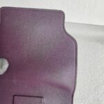 Hermes Roulis Slim Wallet /Waist Pouch Purple Swift Leather with Palladium-Plated Hardware #RTCL-4 - Image 4