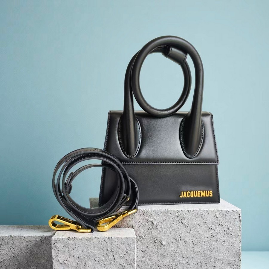 Jacquemus The Knot Chiquito Coiled Leather with Gold Hardware #RTUS-1