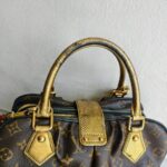 LV Adele 2Way-Bag Brown Monogram Coated Canvas with Leather and Gold Hardware #RTCU-2 - Image 19