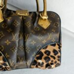 LV Adele 2Way-Bag Brown Monogram Coated Canvas with Leather and Gold Hardware #RTCU-2 - Image 6