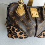 LV Adele 2Way-Bag Brown Monogram Coated Canvas with Leather and Gold Hardware #RTCU-2 - Image 3