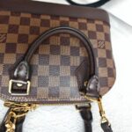 LV Alma BB Damier Ebene Coated Canvas with Leather and Gold Hardware #RTCO-1 - Image 21