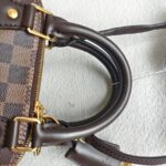 LV Alma BB Damier Ebene Coated Canvas with Leather and Gold Hardware #RTCO-1 - Image 18