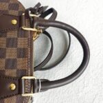 LV Alma BB Damier Ebene Coated Canvas with Leather and Gold Hardware #RTCO-1 - Image 19