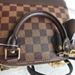 LV Alma BB Damier Ebene Coated Canvas with Leather and Gold Hardware #RTCO-1 - Image 20
