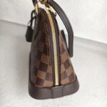 LV Alma BB Damier Ebene Coated Canvas with Leather and Gold Hardware #RTCO-1 - Image 7