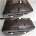 LV Alma BB Damier Ebene Coated Canvas with Leather and Gold Hardware #RTCO-1 - Image 17