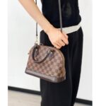 LV Alma BB Damier Ebene Coated Canvas with Leather and Gold Hardware #RTCO-1 - Image 35