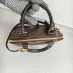 LV Alma BB Damier Ebene Coated Canvas with Leather and Gold Hardware #RTCO-1 - Image 9