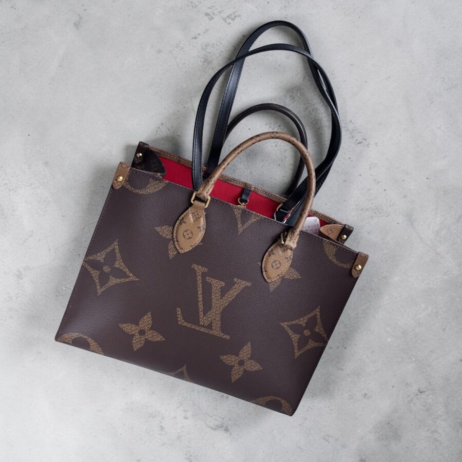 LV OnTheGo MM Monogram and Monogram Reverse Coated Canvas #RTEK-1