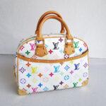 LV Trouville Multicolor White Monogram Canvas with Leather and Gold Hardware #RTEK-2