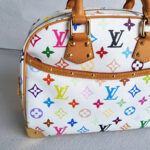 LV Trouville Multicolor White Monogram Canvas with Leather and Gold Hardware #RTEK-2 - Image 3