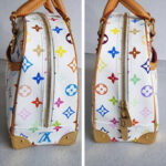 LV Trouville Multicolor White Monogram Canvas with Leather and Gold Hardware #RTEK-2 - Image 7