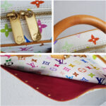 LV Trouville Multicolor White Monogram Canvas with Leather and Gold Hardware #RTEK-2 - Image 18