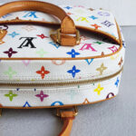 LV Trouville Multicolor White Monogram Canvas with Leather and Gold Hardware #RTEK-2 - Image 9