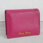 Miu Miu Wallet Pink Goatskin with Gold Hardware #RSRL-2
